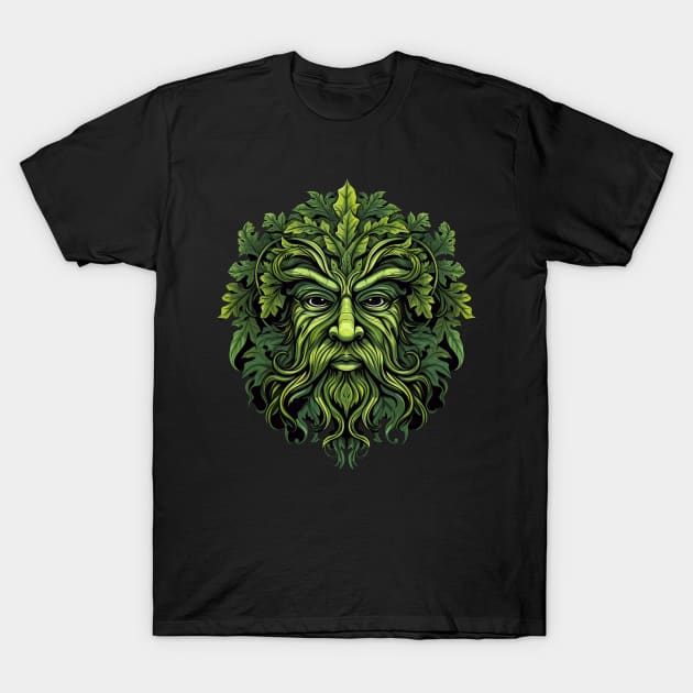 Traditional Pagan Celtic Greenman T-Shirt by Tshirt Samurai